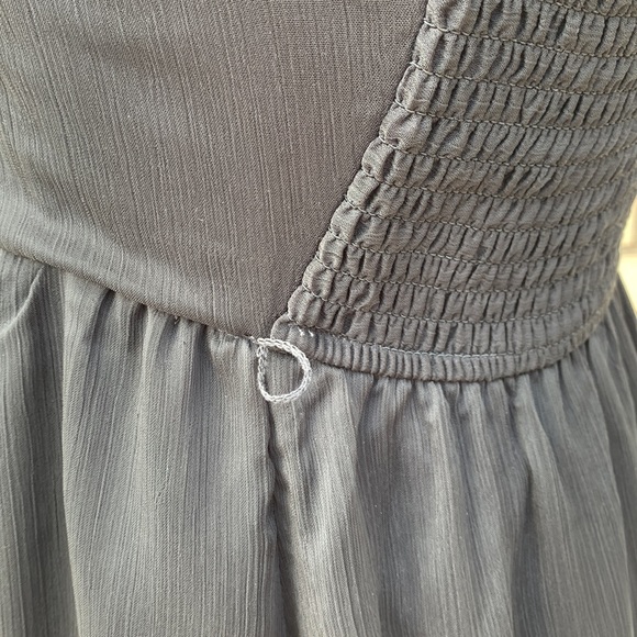 Mudd Black Chiffon Overlay High-Low Smock Back Dress - Picture 8 of 12